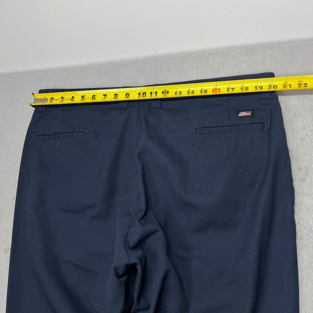 Dickies 857 Navy Blue Work Pants Mens 40x32 Straight Leg Twill Chinos Dark Navy - Picture 5 of 6